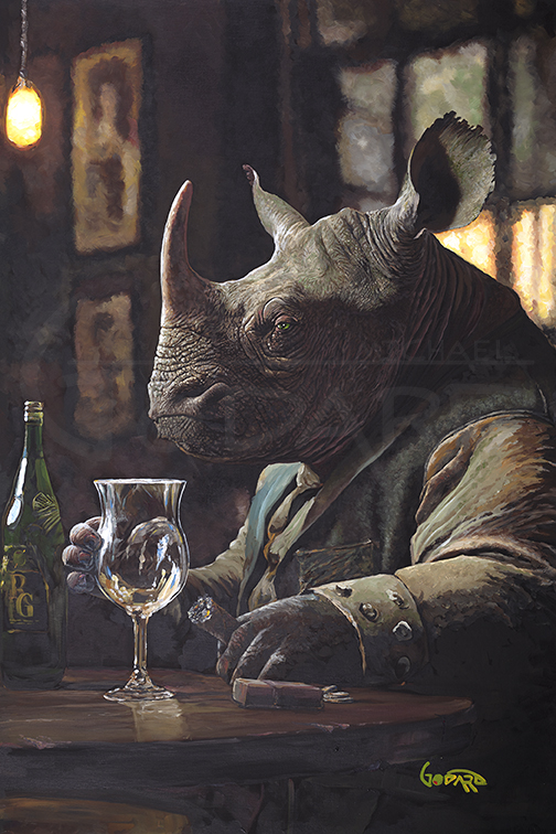 Michael Godard Rhino Wine (AP)